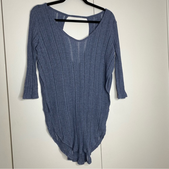Free People Astoria Hacci tunic top blue - Picture 2 of 12